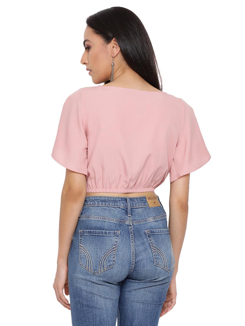 round neck crop top - 17843700 - Standard Image - 2