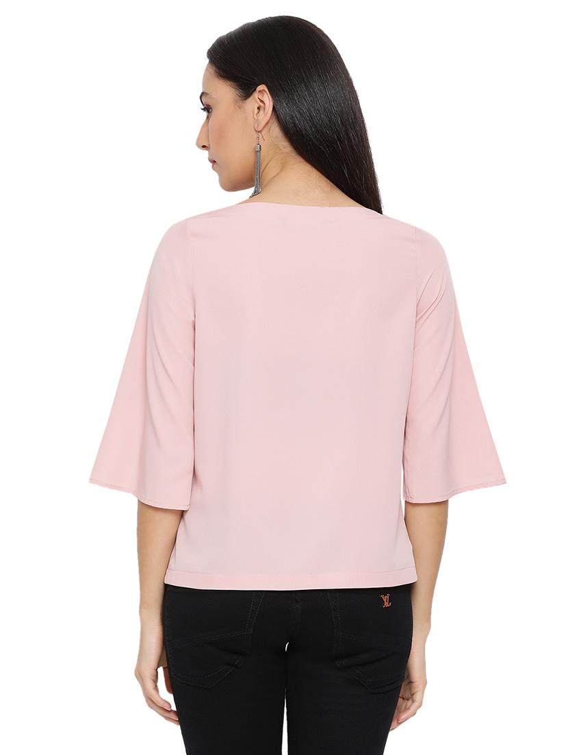 round neck solid top - 17843702 - Standard Image - 2
