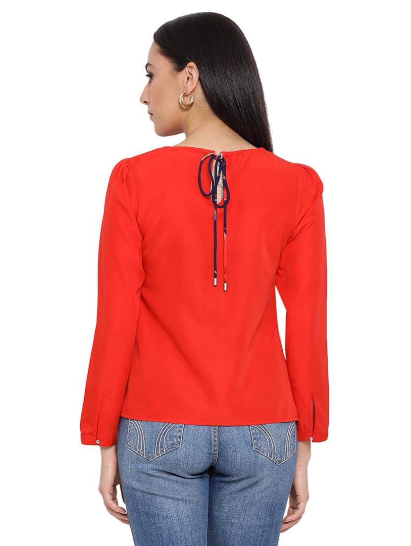 key hole neck solid top - 17843726 - Standard Image - 2