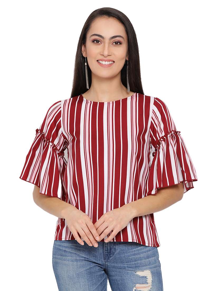 women's straight round neck top - 17843732 - Zoom Image - 0