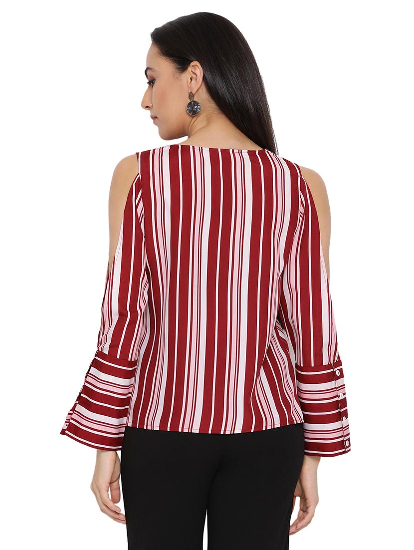 women's straight round neck top - 17843752 - Standard Image - 2
