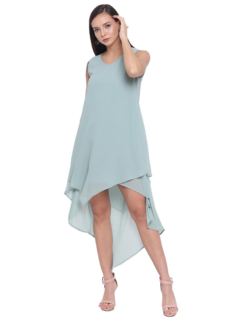women's high low solid dress - 17843756 -  Zoom Image - 0