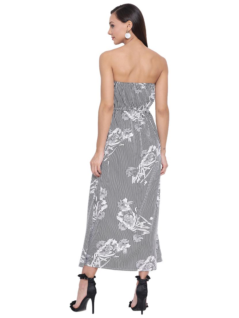 high slit striped tube dress - 17843757 - Standard Image - 2