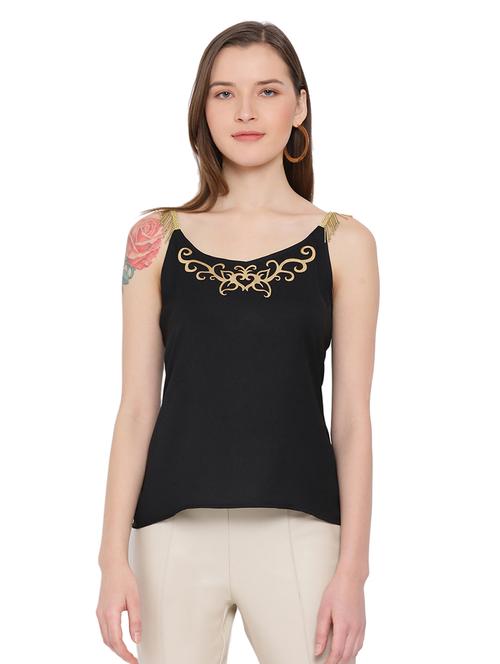 cami neck embellished top - 17843776 - Standard Image - 0