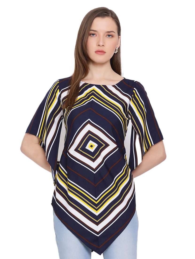 women's asymmetric round neck top - 17843789 -  Zoom Image - 0