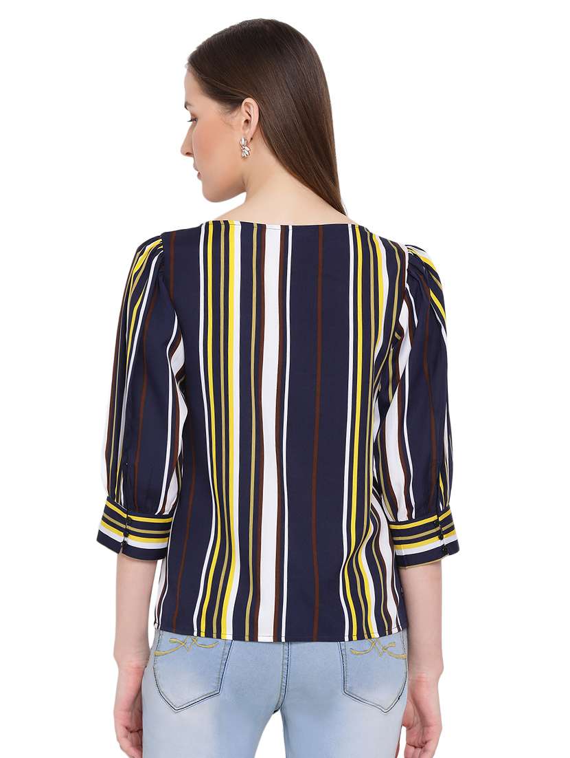 women's a line round neck top - 17843796 - Standard Image - 2
