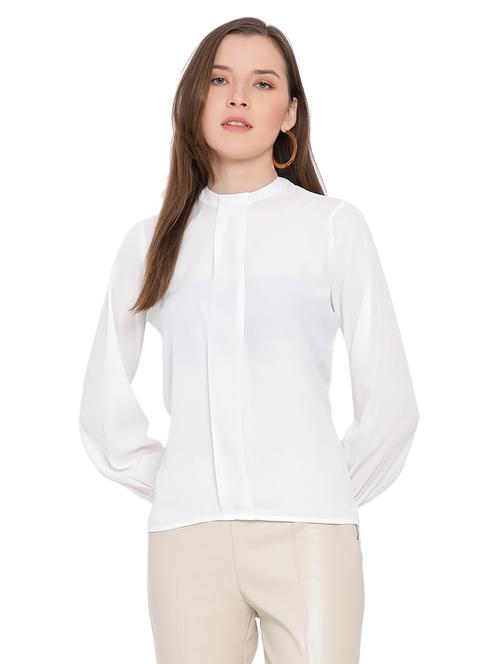 women's straight mock neck top - 17843799 - Standard Image - 0