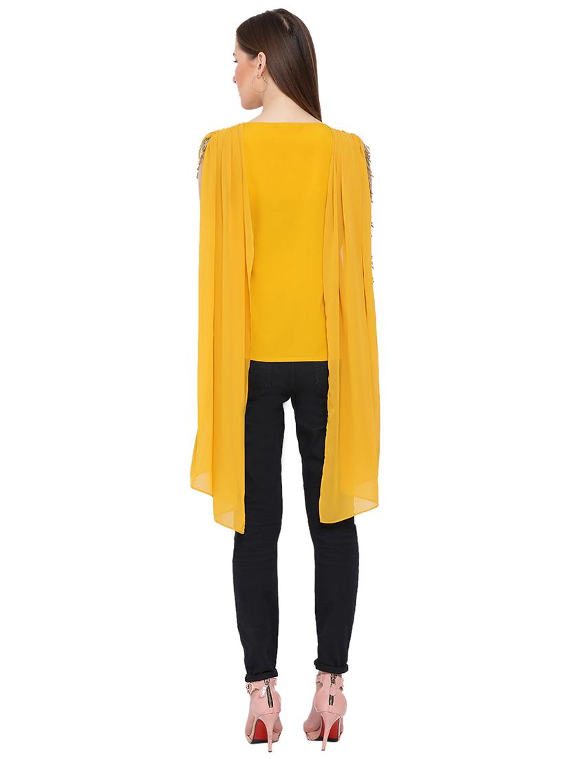 cowl drape lace detail tunic - 17843800 - Standard Image - 2