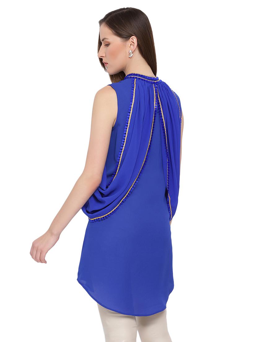 mock neck lace detail top - 17843803 - Standard Image - 2