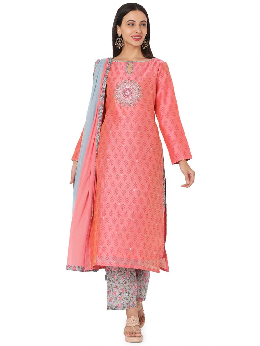 printed kurta palazzo set