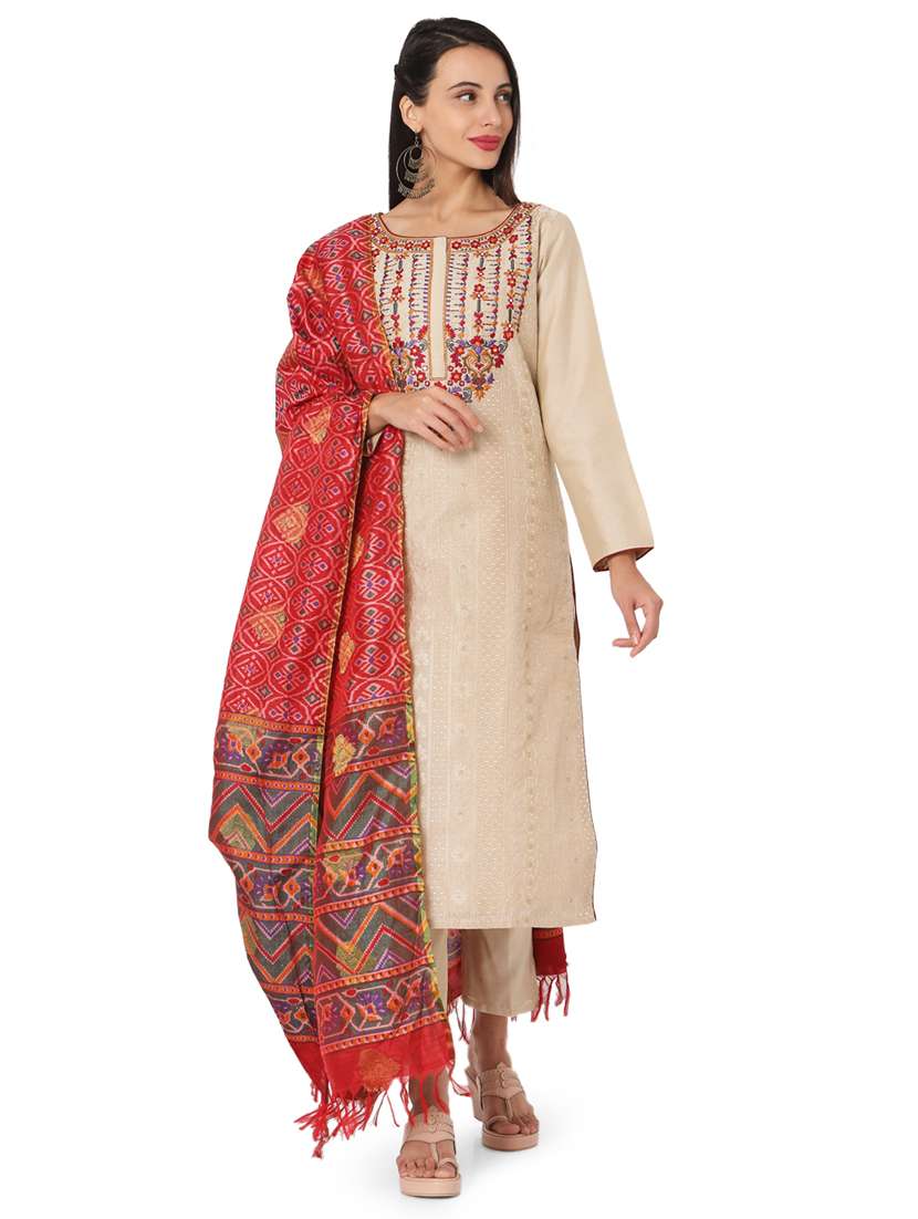 embroidered kurta pant set
