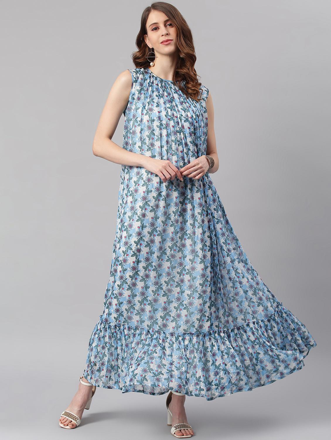 women's tiered dress animal print dress - 17845929 - Zoom Image - 0