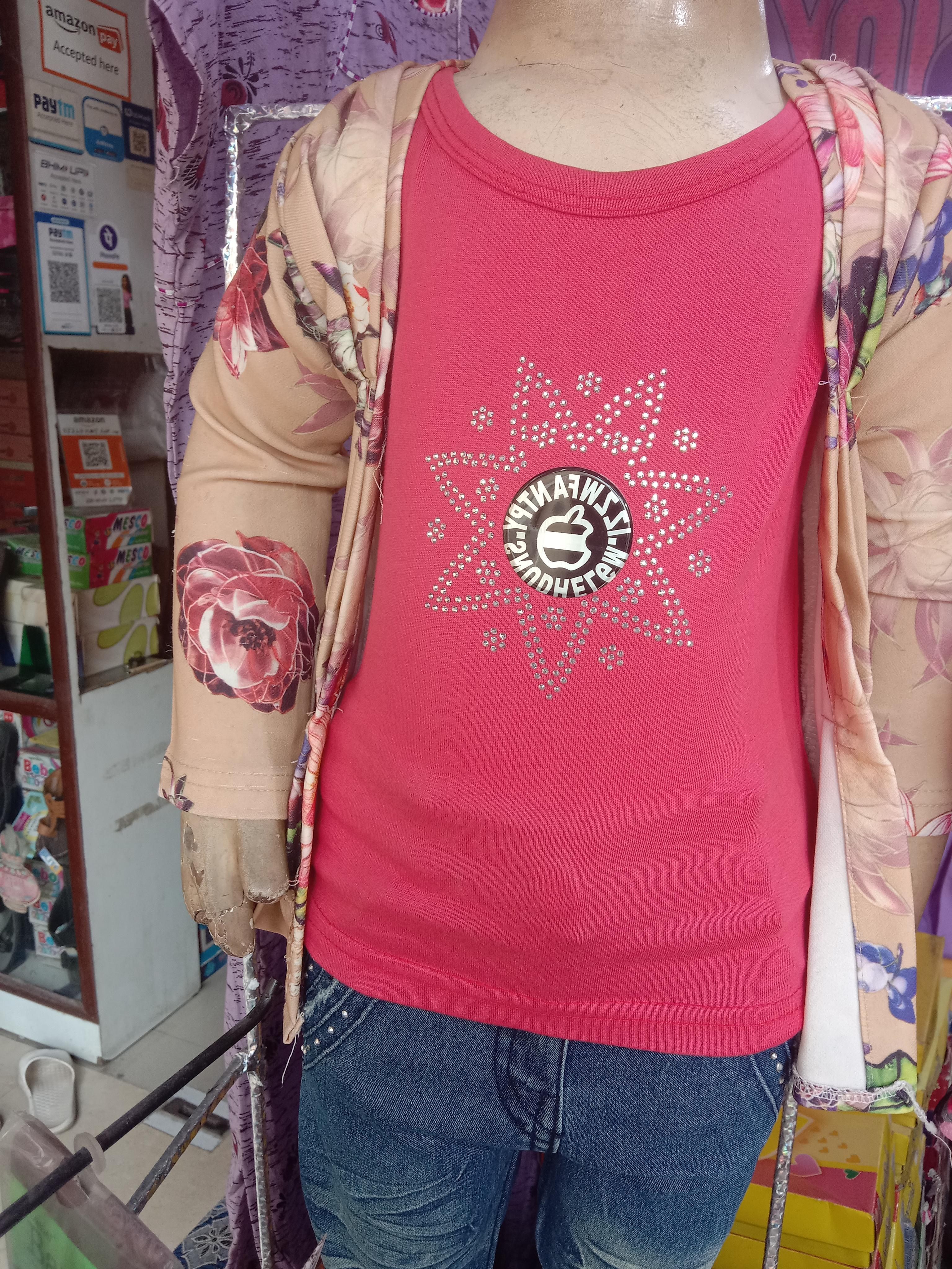red silk kurti - 17846571 - Standard Image - 2