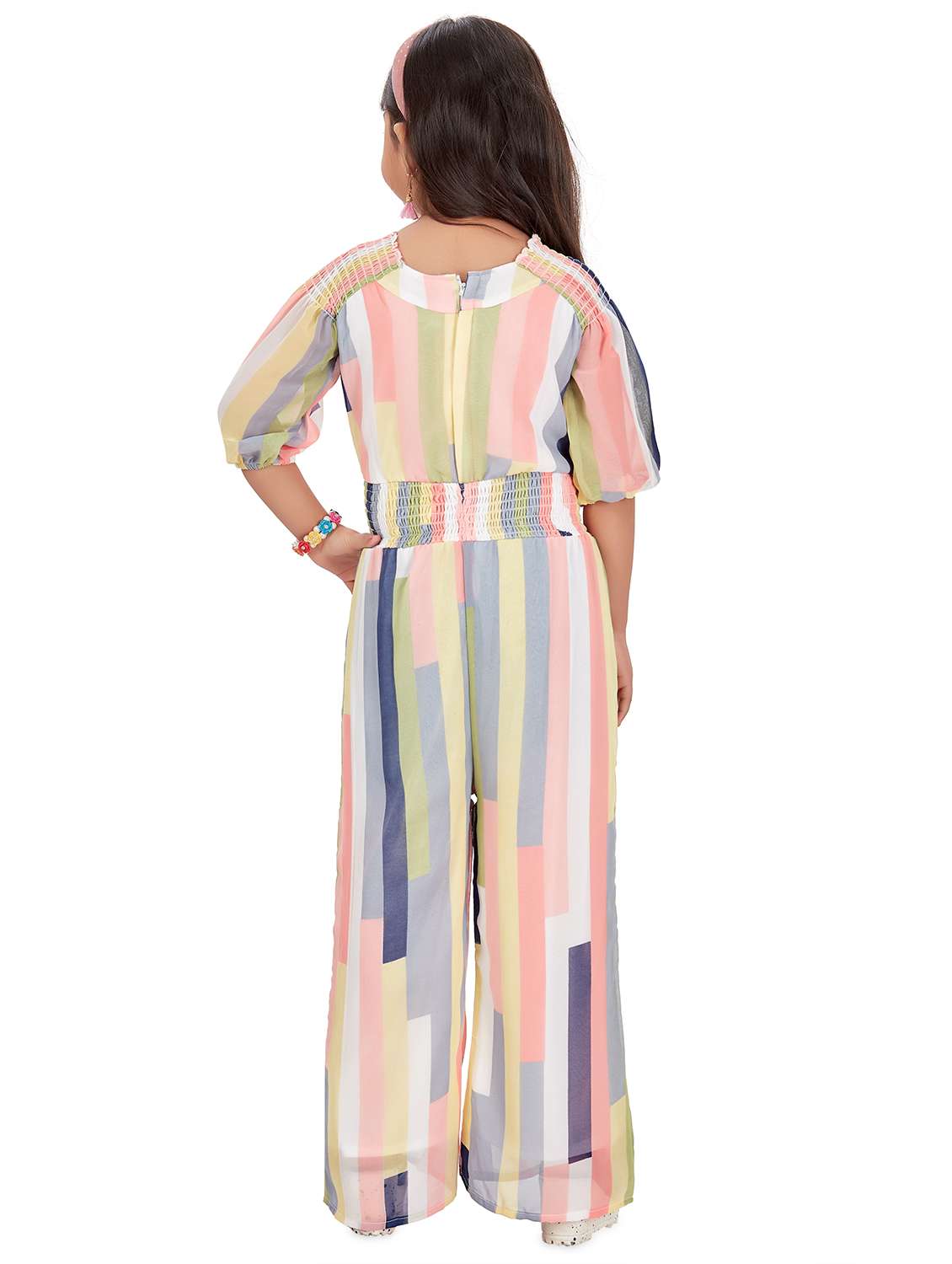 multi colored striped jumpsuit  - 17846961 -  Standard Image - 2