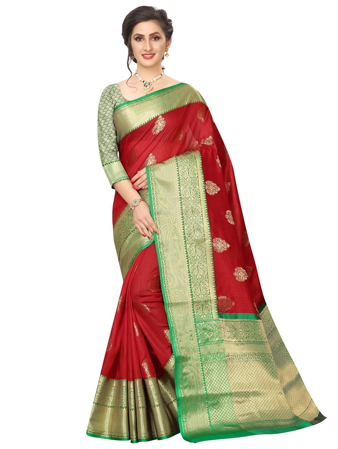 women's banarasi saree with blouse