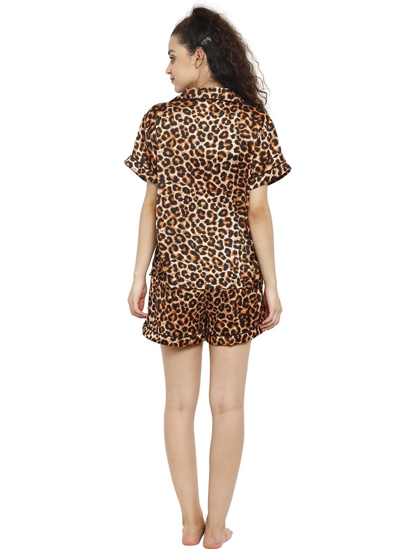 animal print nightwear shorts set - 17850770 - Standard Image - 2