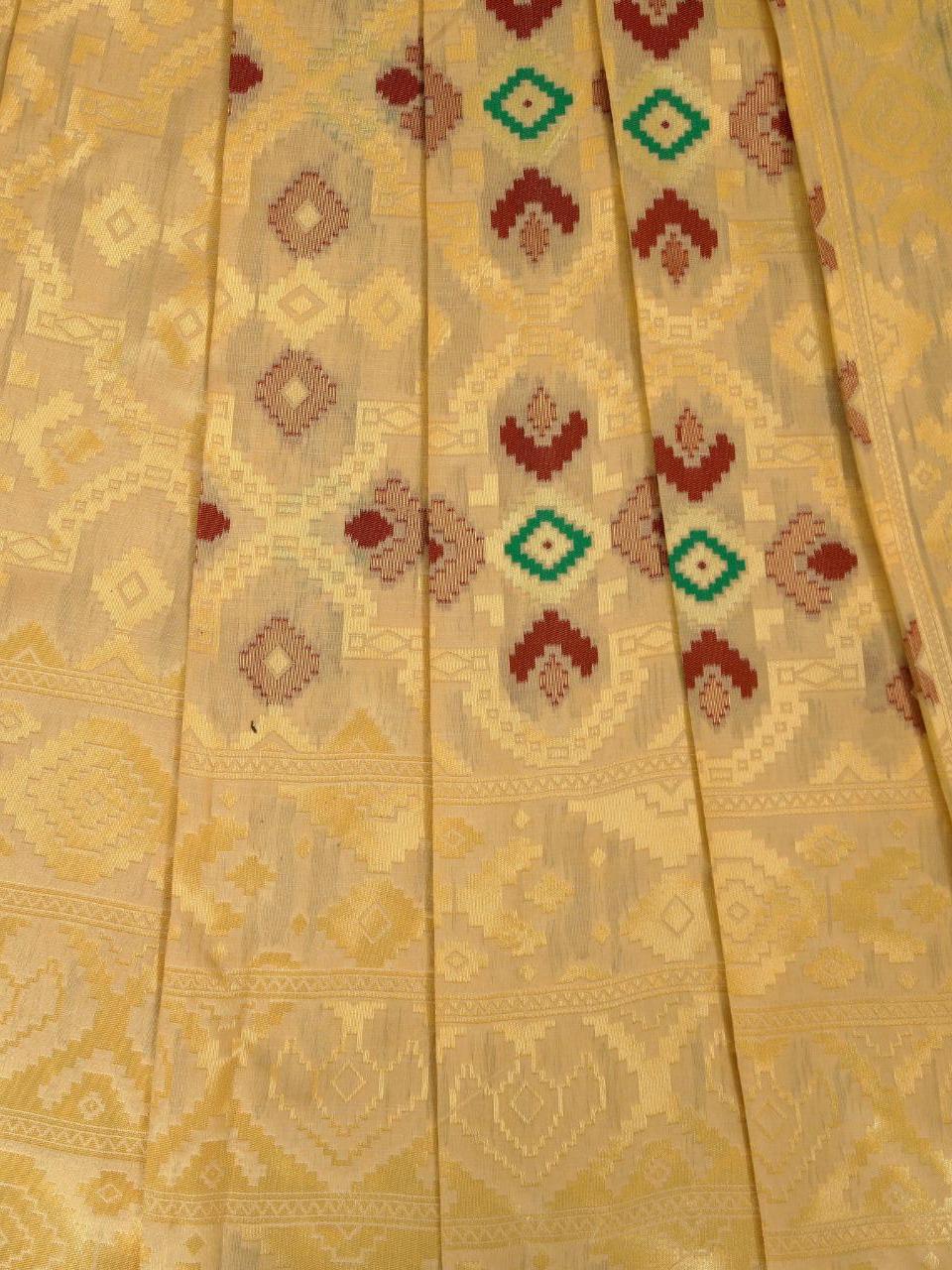 gold jacquard work silk saree - 17851820 - Standard Image - 2