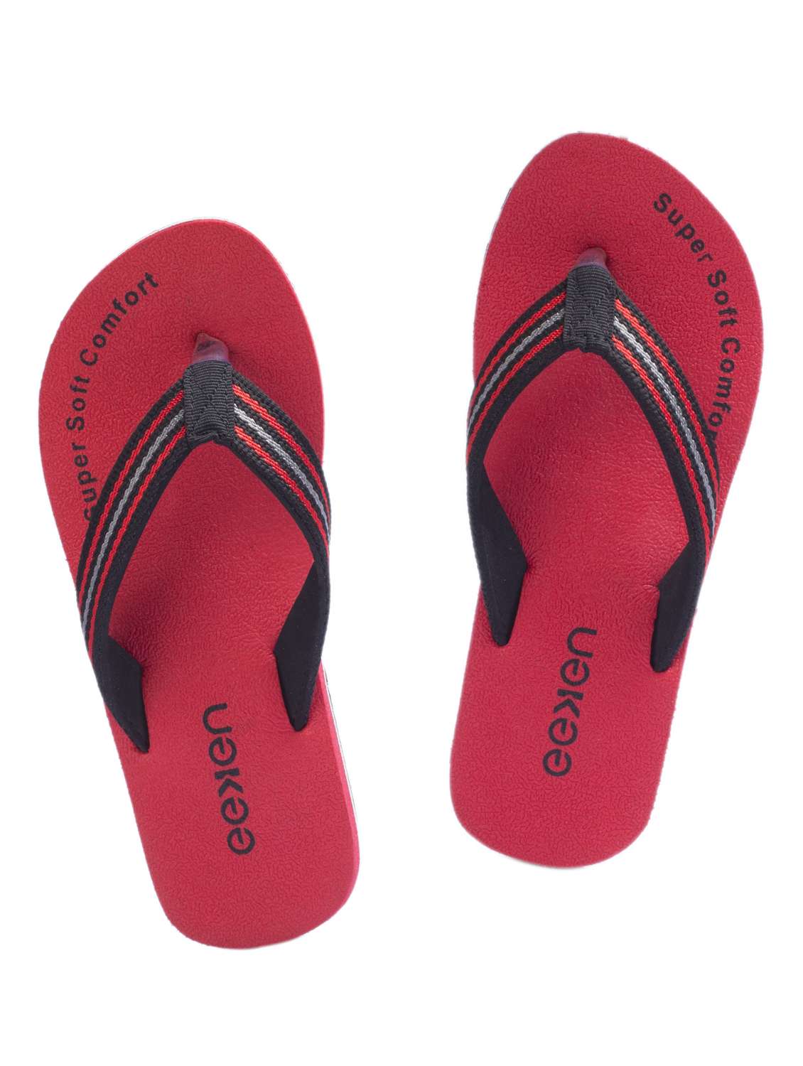 red toe separator flip flop