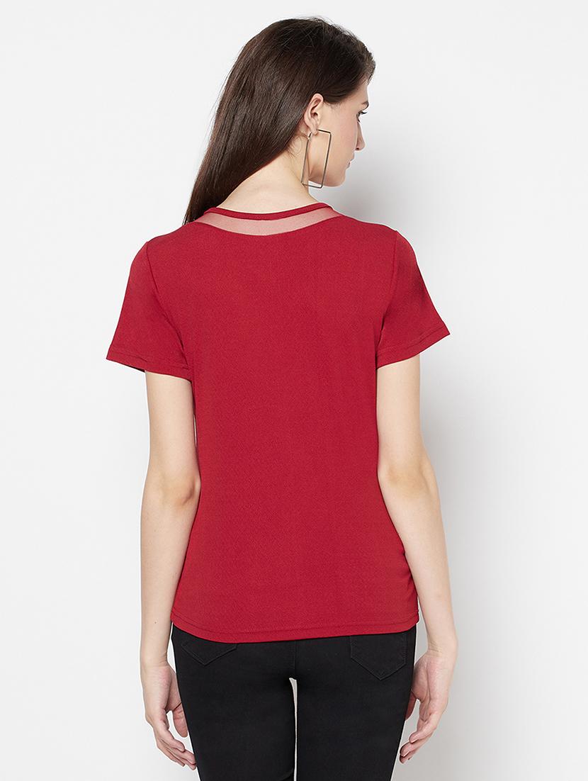 women's a line v neck top - 17853811 - Standard Image - 2