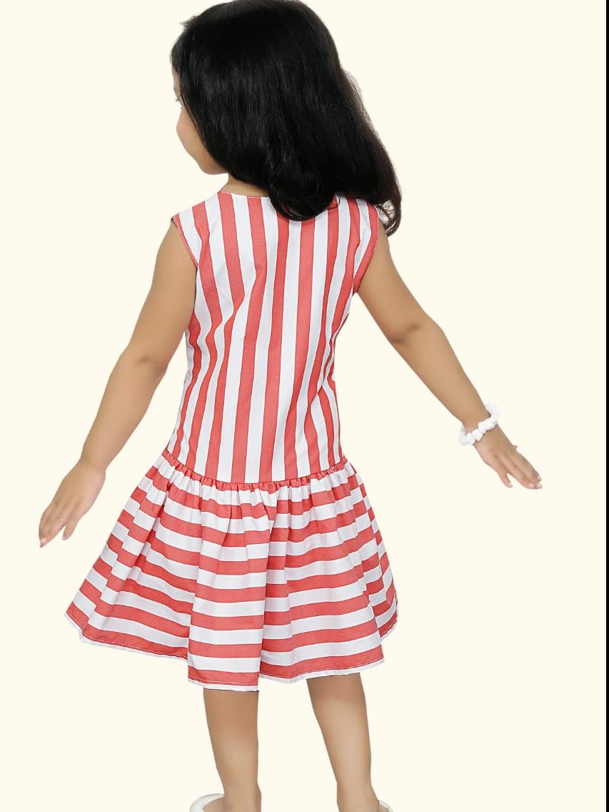 adita girl's cotton red & white - 17855106 - Standard Image - 2