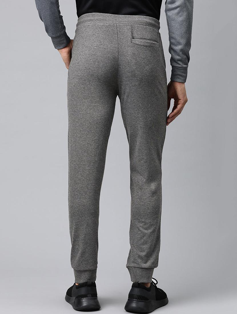 grey printed full length track pant - 17855648 - Standard Image - 2