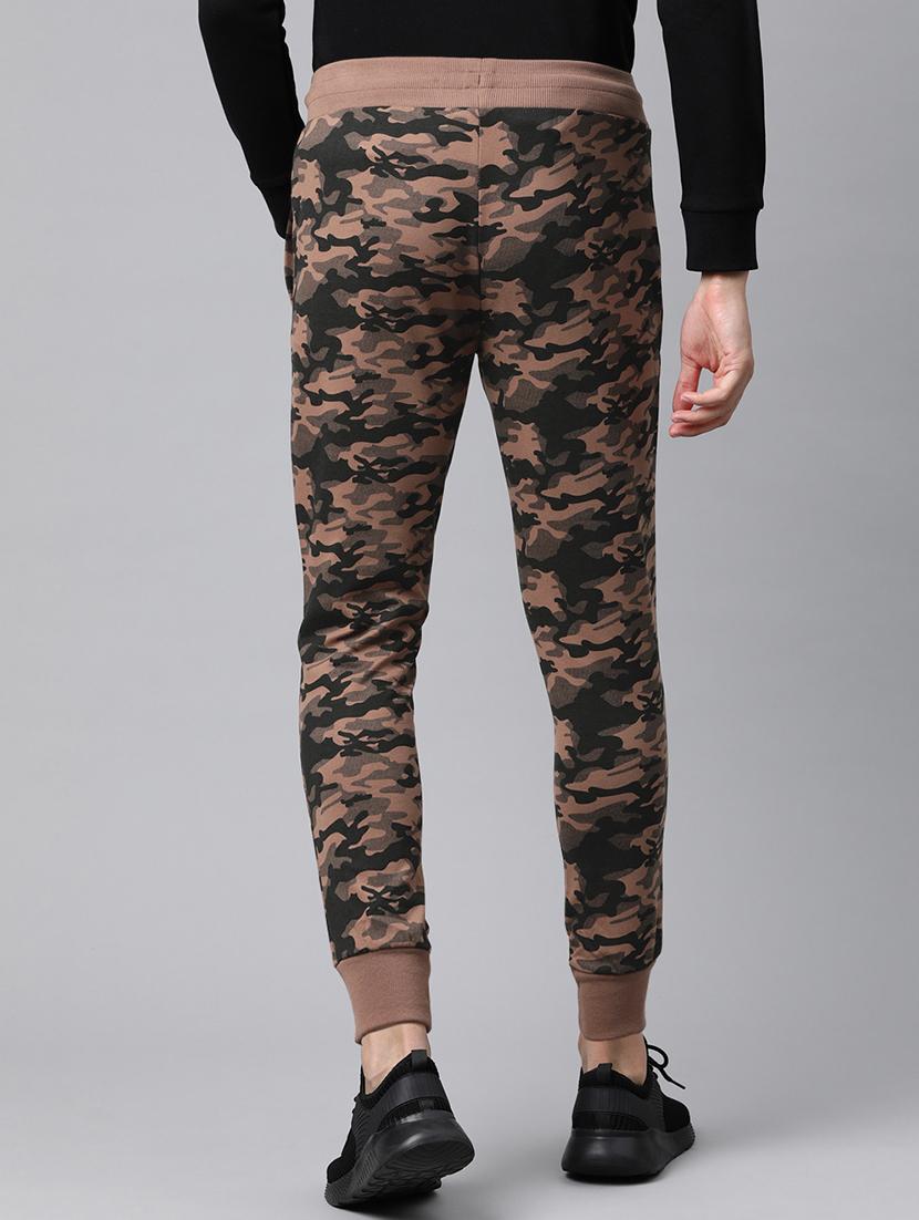 brown camouflage full length track pant - 17855654 - Standard Image - 2