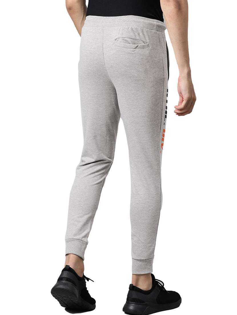 grey printed full length track pant - 17855730 - Standard Image - 2