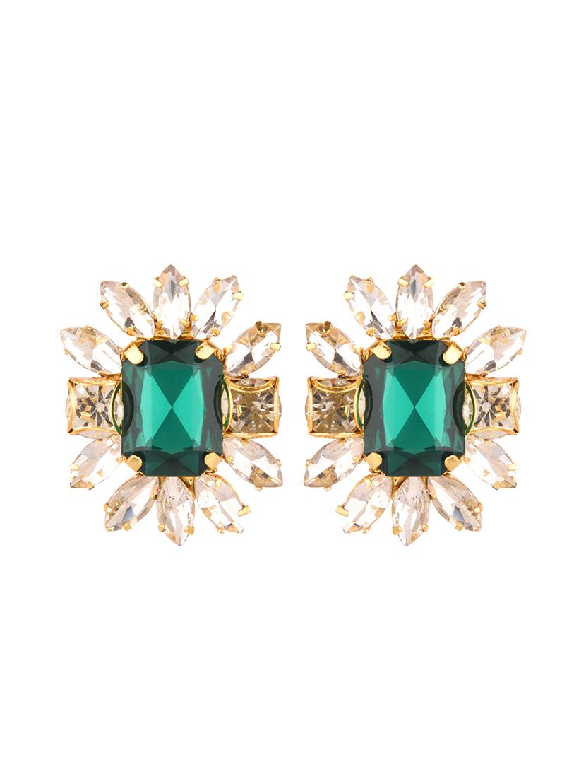 green gold plated necklaces and earring - 17855990 - Standard Image - 2