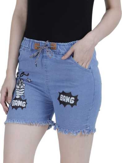 light blue denim short for girls - 17856754 - Standard Image - 2