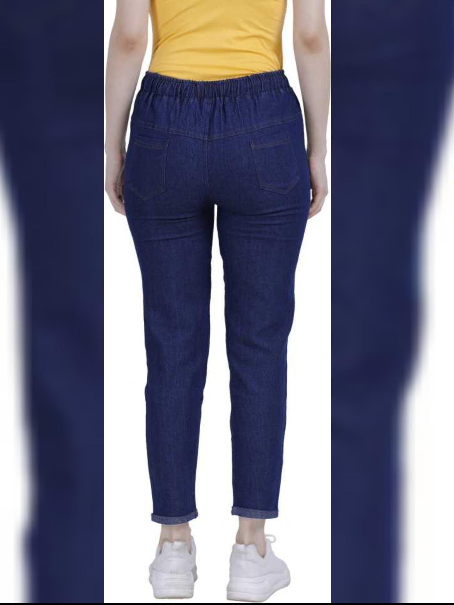 darkblue denim joggers - 17858365 - Standard Image - 2