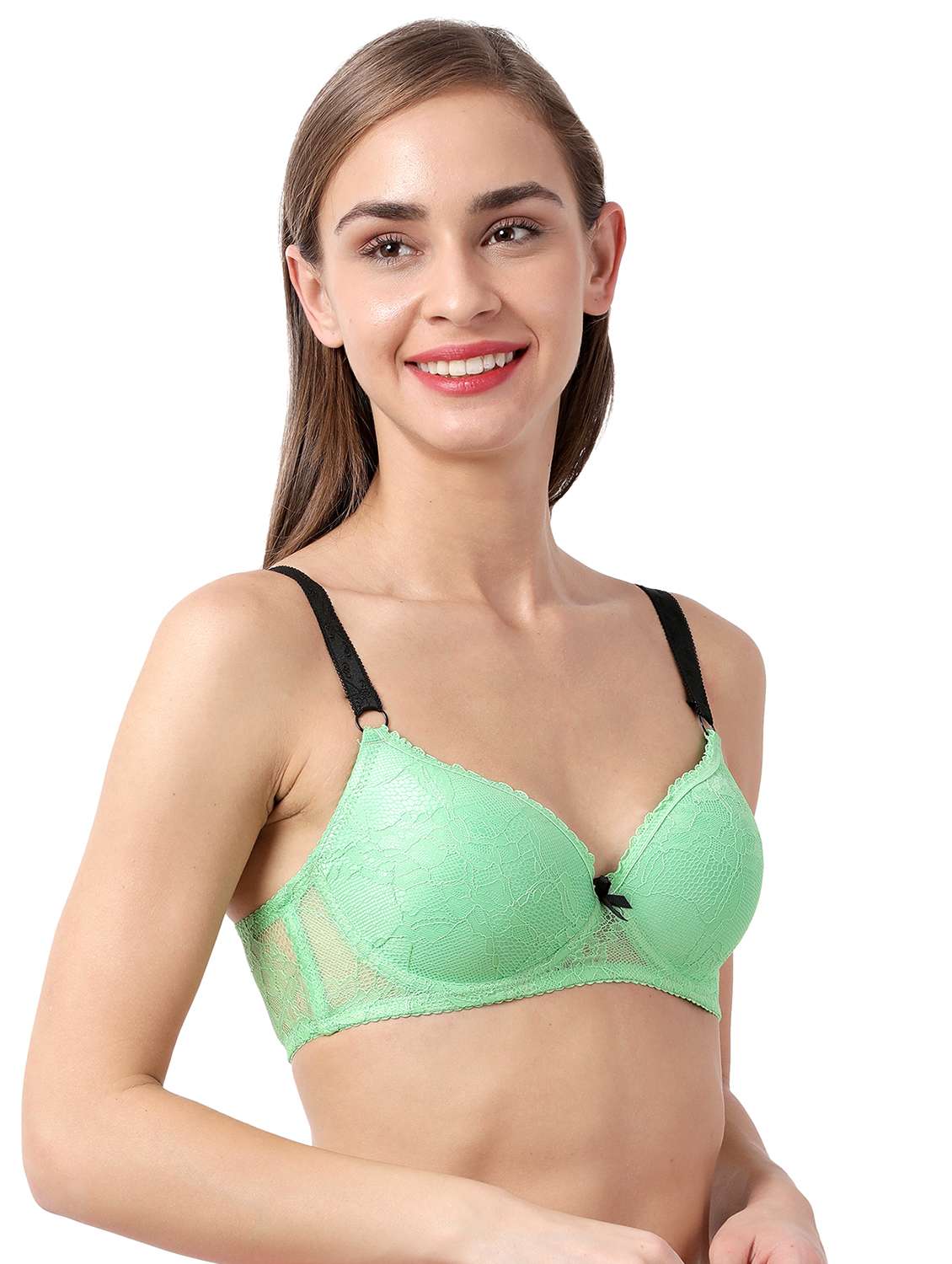 green laced t-shirt bra - 17860874 -  Standard Image - 2