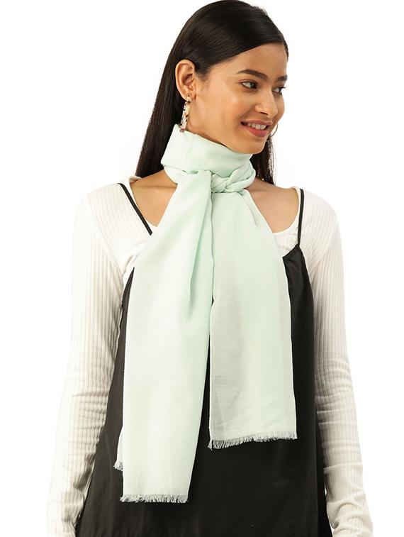 green polyester scarf - 17860996 - Zoom Image - 0