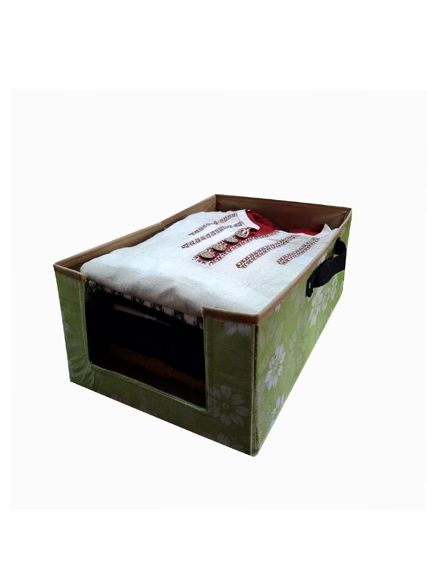 urban vibes garment storage box- floral green - 17862425 - Standard Image - 2