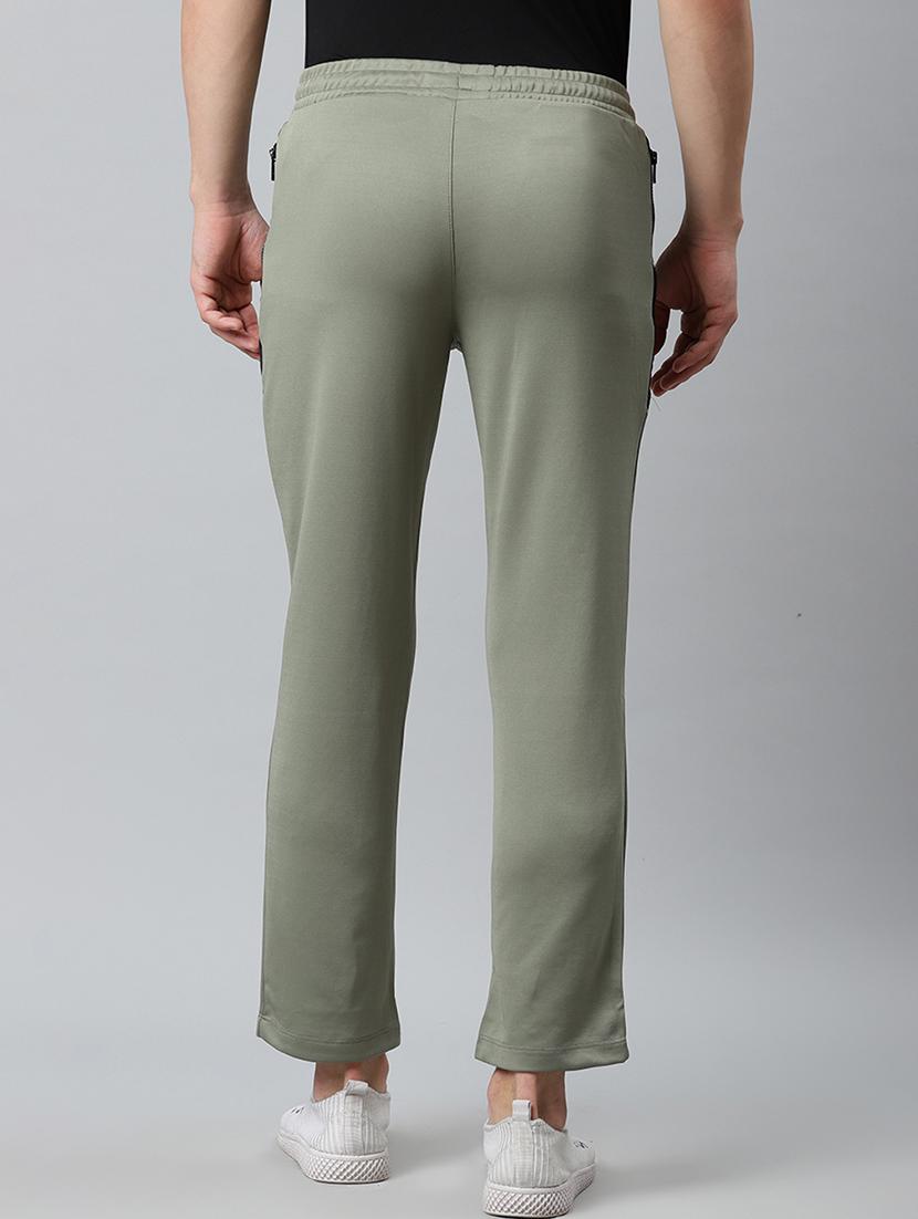 olive green side taped track pant - 17864159 - Standard Image - 2