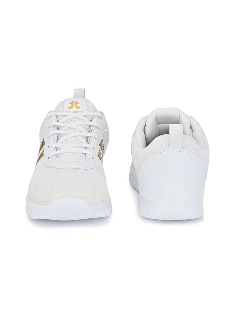 white mesh laceup sports shoes - 17865846 -  Standard Image - 2
