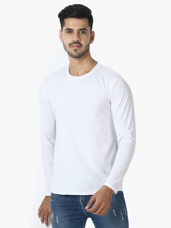 white solid t-shirt