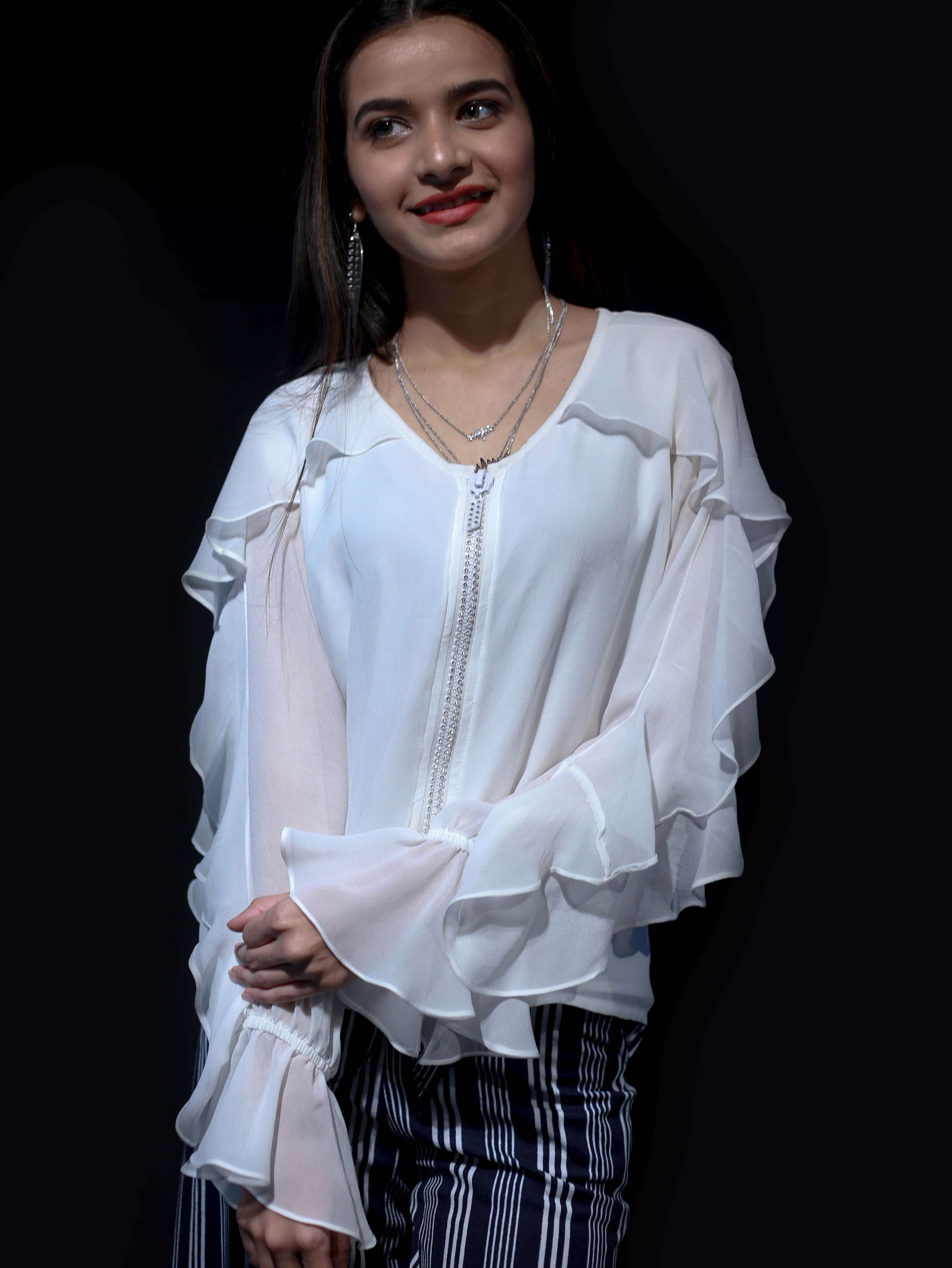 front open with fancy stone zip  - 17868942 -  Standard Image - 2