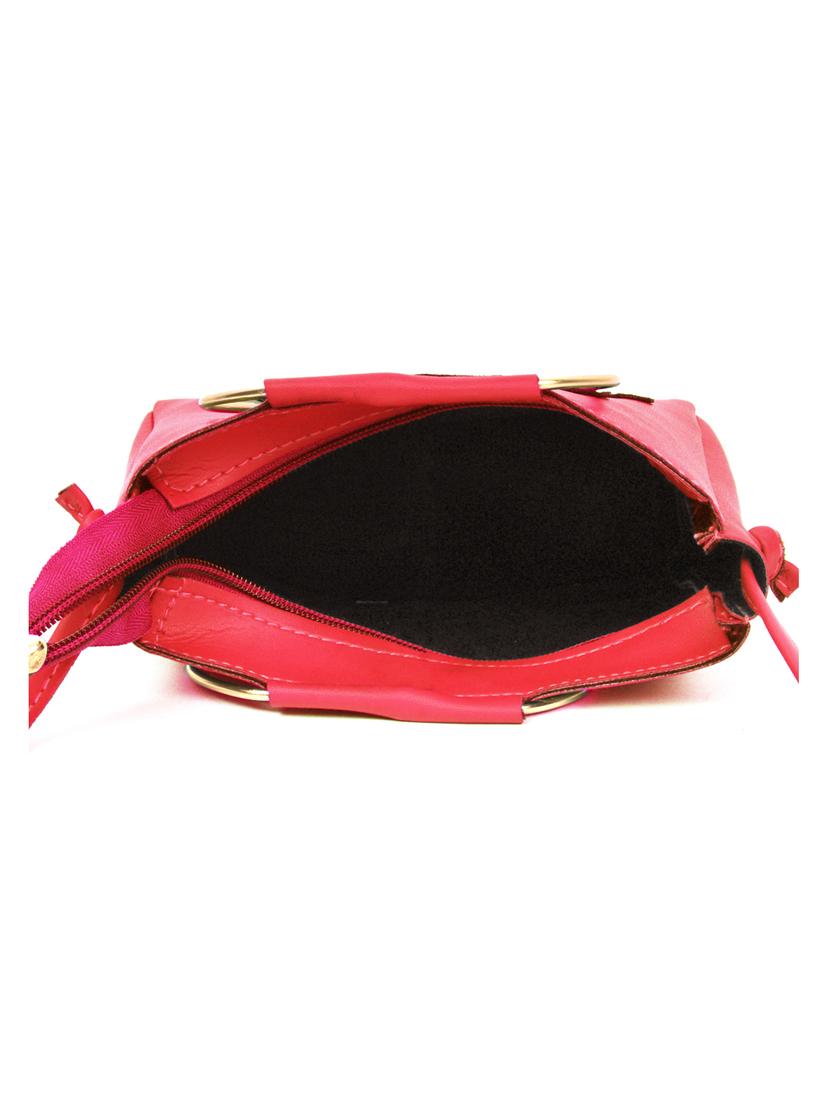 red leatherette (pu) sling bag - 17870702 - Standard Image - 2