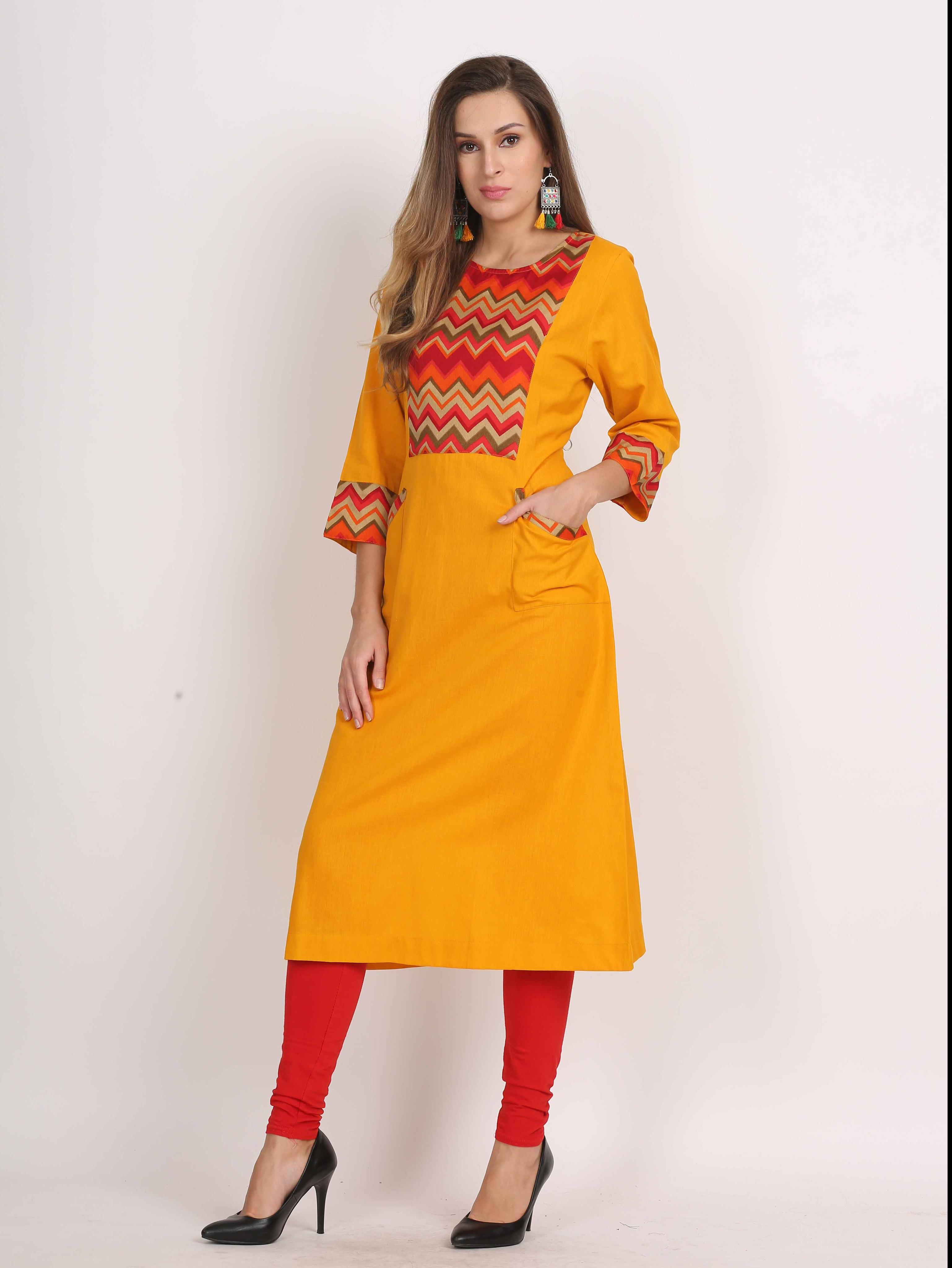 jivitha women solid a line cotton - 17871310 - Standard Image - 2