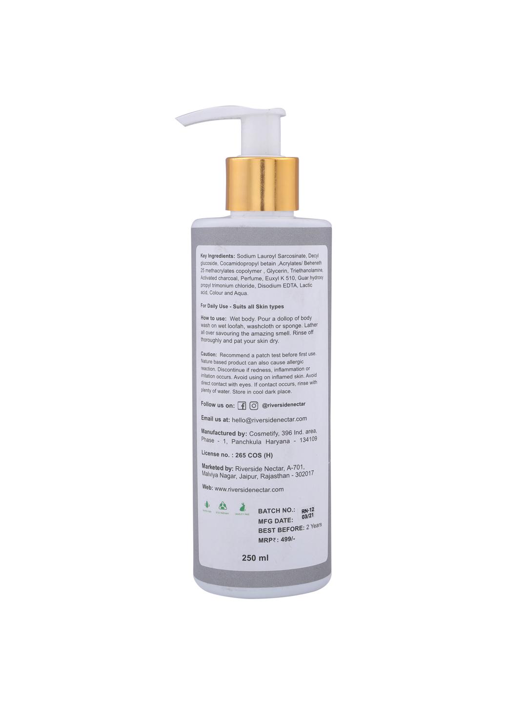 riverside nectar activated charcoal body wash - 17871926 - Standard Image - 2
