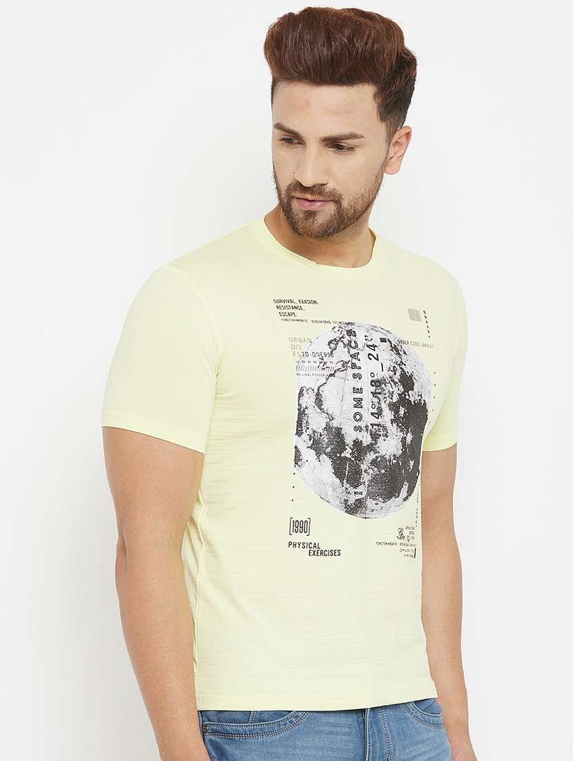 men round neck front print t-shirt - 17873137 - Standard Image - 2