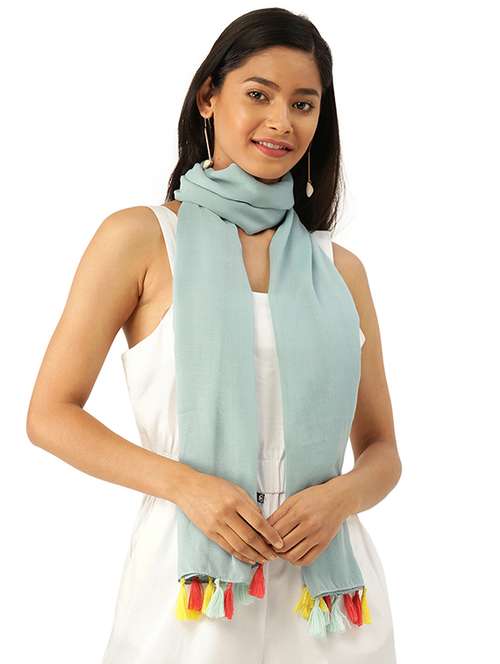 multi colored polyester scarf - 17873454 -  Standard Image - 0