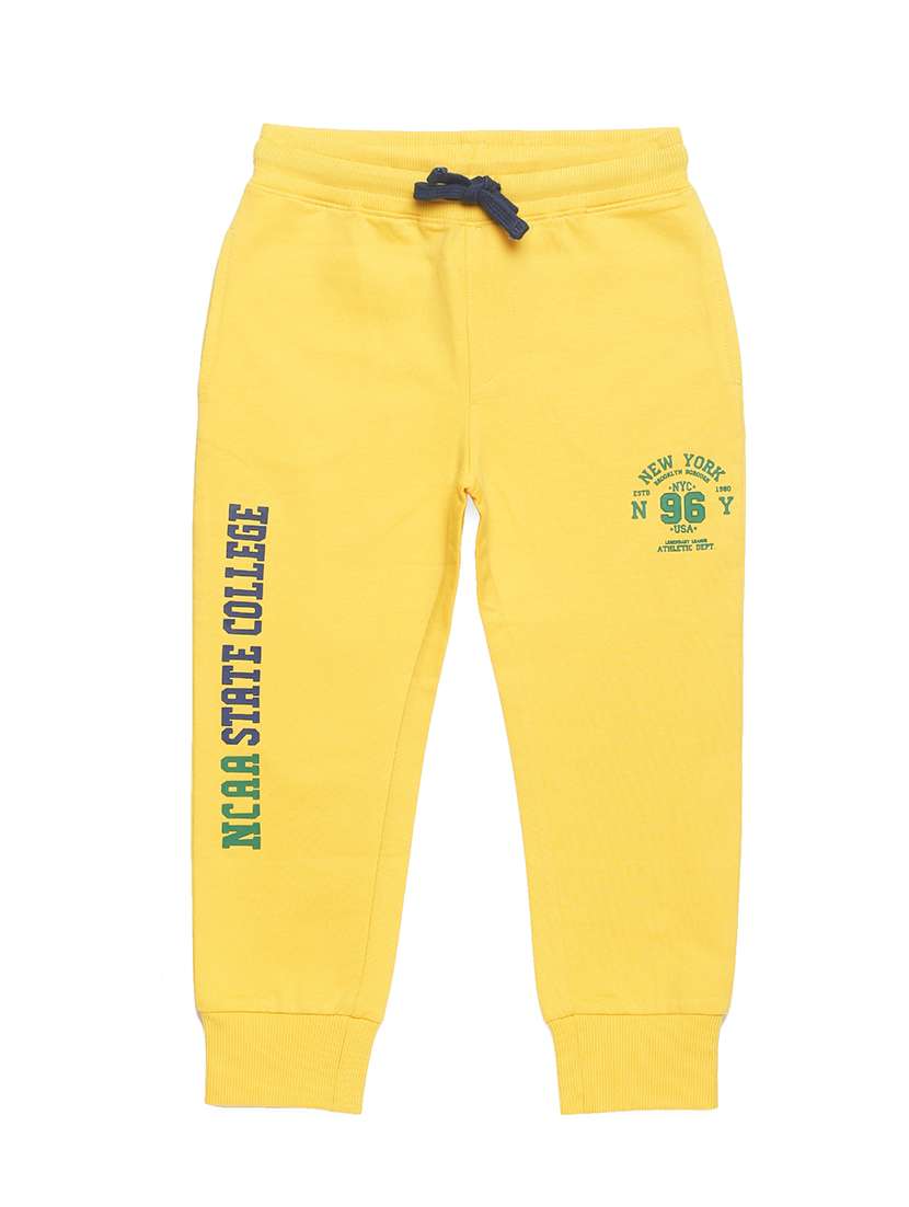 yellow printed track wear