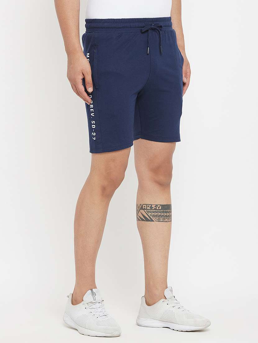 navy blue side taped shorts - 17874024 - Standard Image - 2