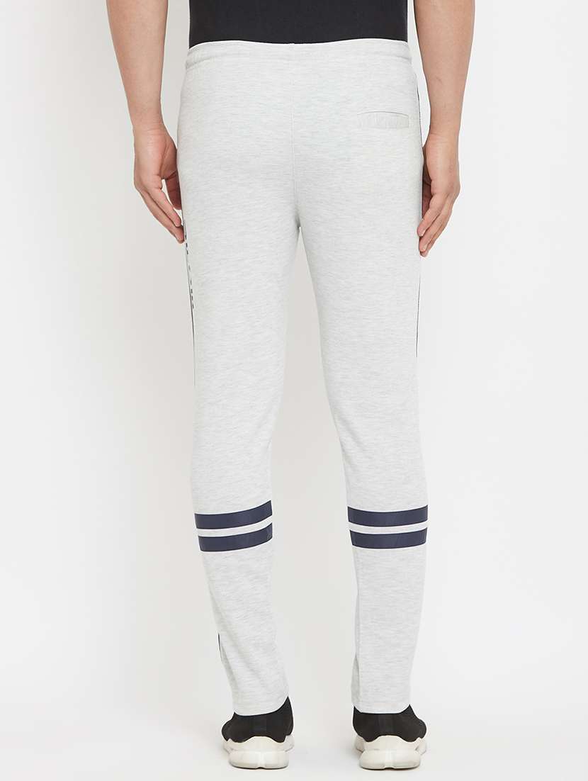 white printed full length track pant - 17874032 - Standard Image - 2