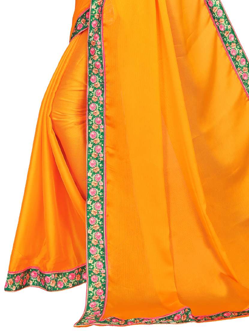 solid bordered saree - 17874189 - Standard Image - 2