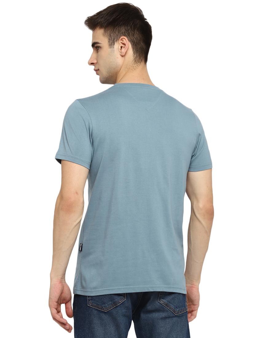 blue solid pocket t-shirt - 17874295 - Standard Image - 2