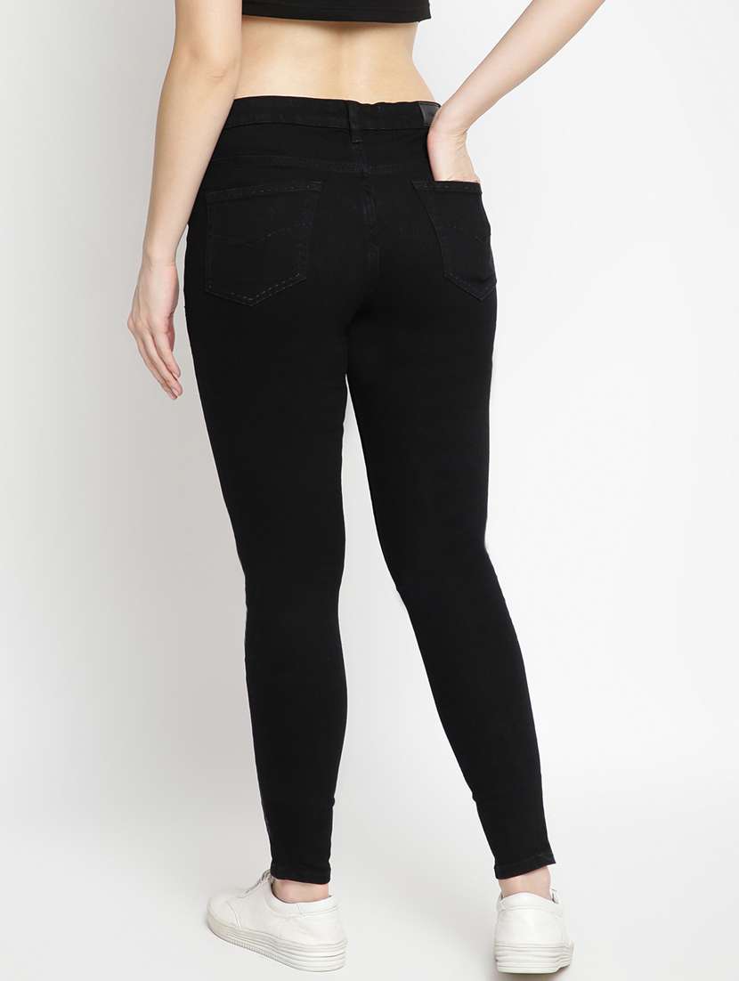 women's plain skinny fit jeans - 17874330 -  Standard Image - 2