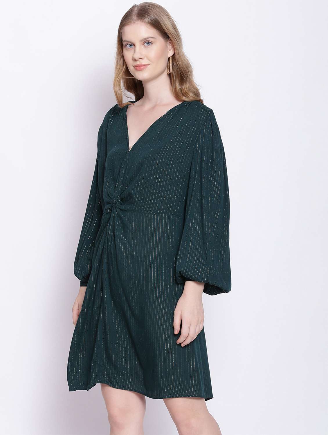 women's belted striped dress - 17875198 - Standard Image - 2