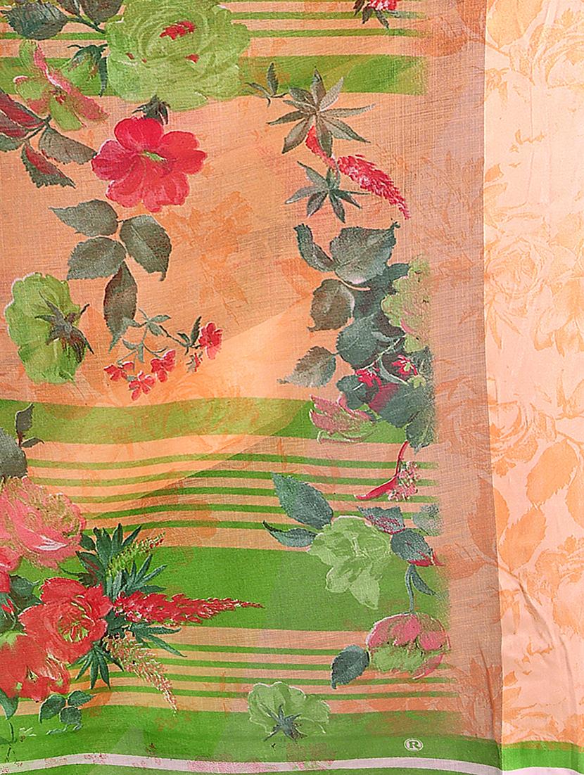 floral woven saree with blouse - 17875945 - Standard Image - 2